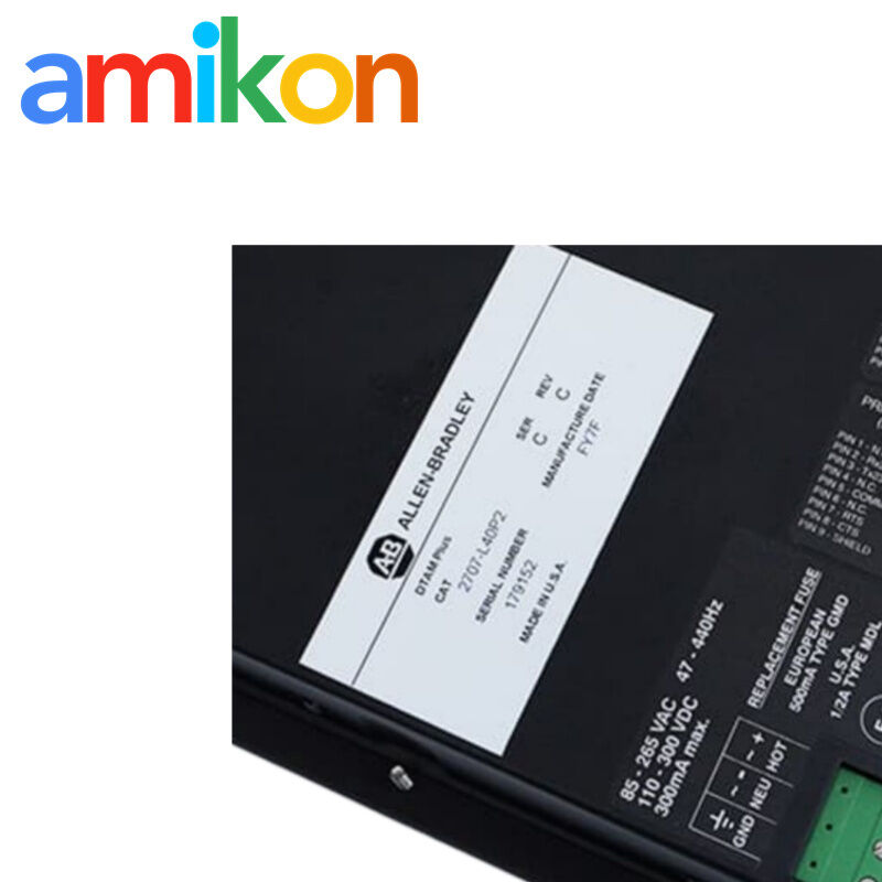 2707-L40P2 Allen-Bradley DTAM Plus Operator Interface Terminal for SLC 500 DH-485 Networks