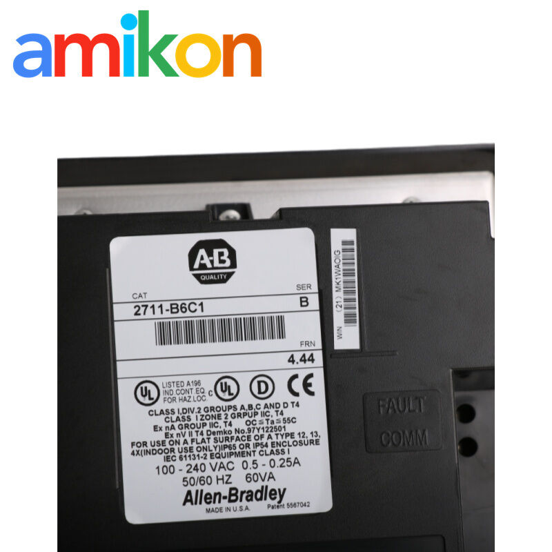 2711-B6C1 Allen-Bradley PanelView 600 HMI for Remote I/O Legacy PLC Systems