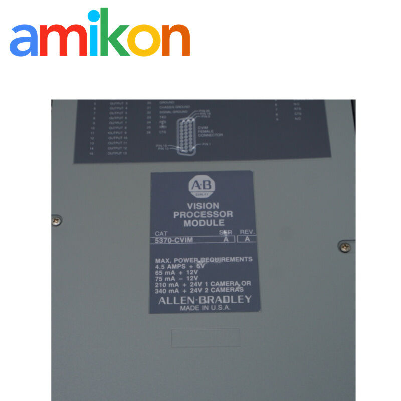 5370-CVIM Allen Bradley Dual Camera Input Vision Processor Module for Multi-Station Industrial Inspection