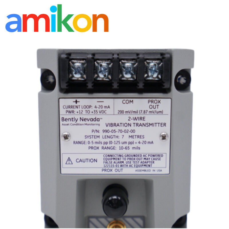 Bently Nevada 990-05-70-02-00 Vibration Transmitter (0-5 mils Range) for 7m 3300 NSv Proximity System