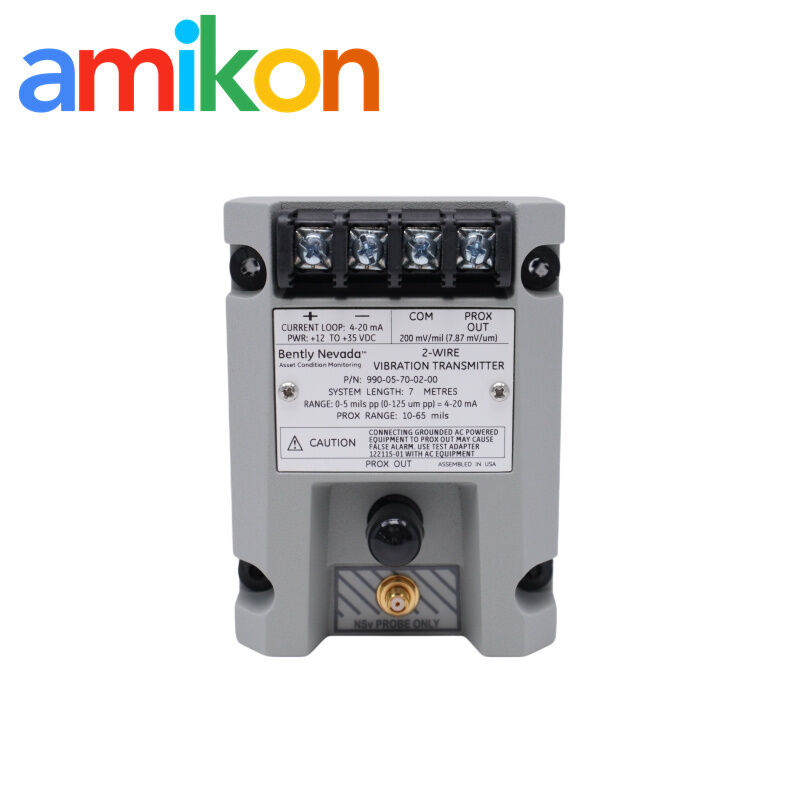 Bently Nevada 990-05-70-02-00 Vibration Transmitter (0-5 mils Range) for 7m 3300 NSv Proximity System