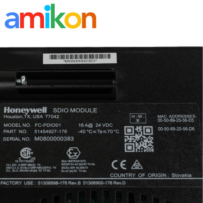 FC-PDIO01 51454927-176 Honeywell Safety Digital I/O Module for Safety Manager SC Systems