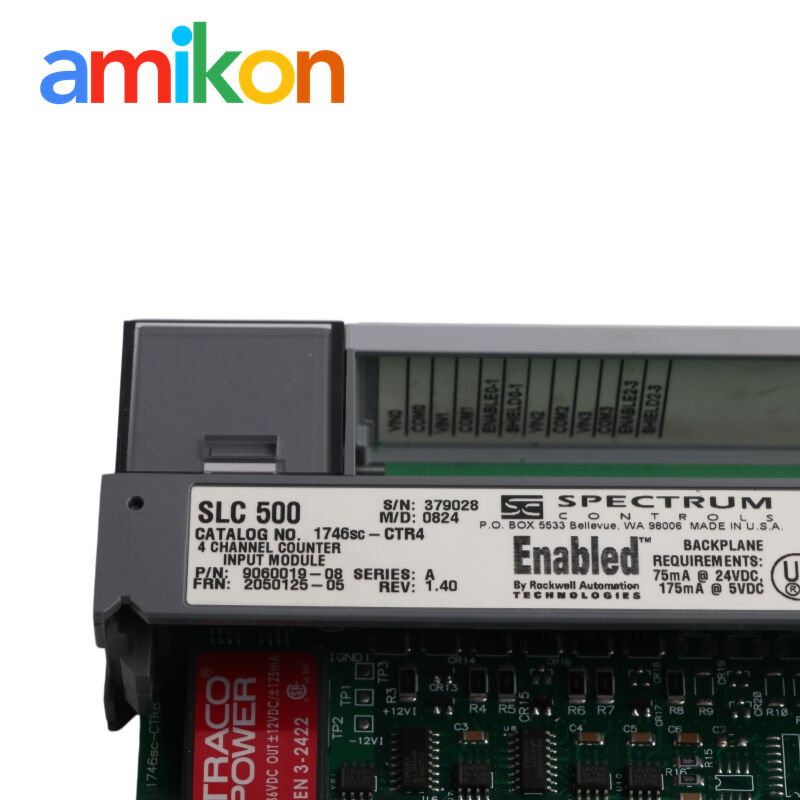 Spectrum Controls 1746SC-CTR4 4-Channel 50 kHz Counter Flowmeter Module for Allen-Bradley SLC 500