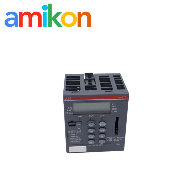 PM573-ETH 1SAP130300R0271 ABB — AC500 Processor Module, 512 kB Ethernet, 2× RS-232/RS-485