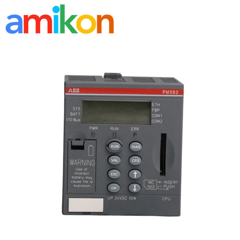PM583-ETH 1SAP140300R0271 ABB — AC500 V2 Processor Module with 1 MB Memory and Ethernet