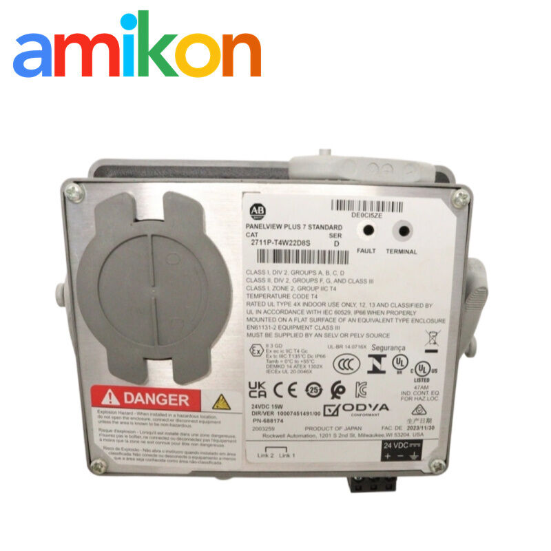 Allen-Bradley 2711P-T4W22D8S PanelView Plus 7 Standard 4.3-Inch HMI Operator Terminal
